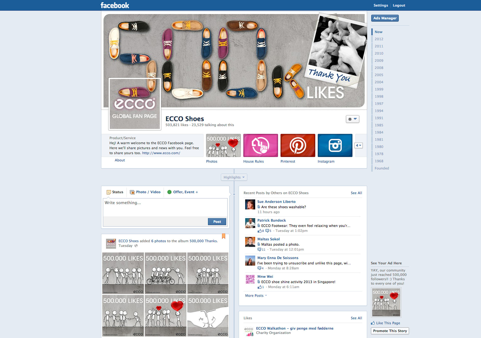 Facebook 500000 Fans