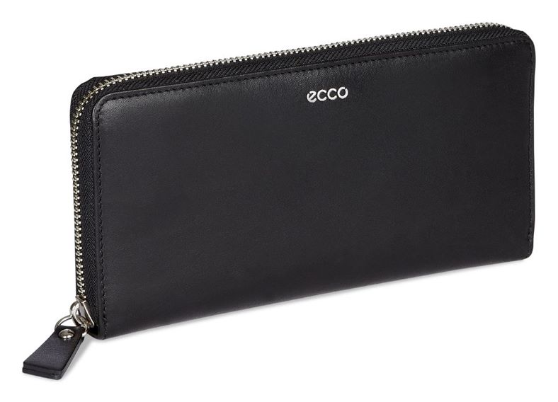 Deline Large Zip Wallet (Black)