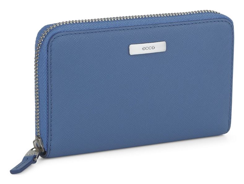 Firenze Medium Zip Wallet (Blue)