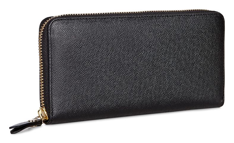 Iola Large Zip Wallet (黑色)