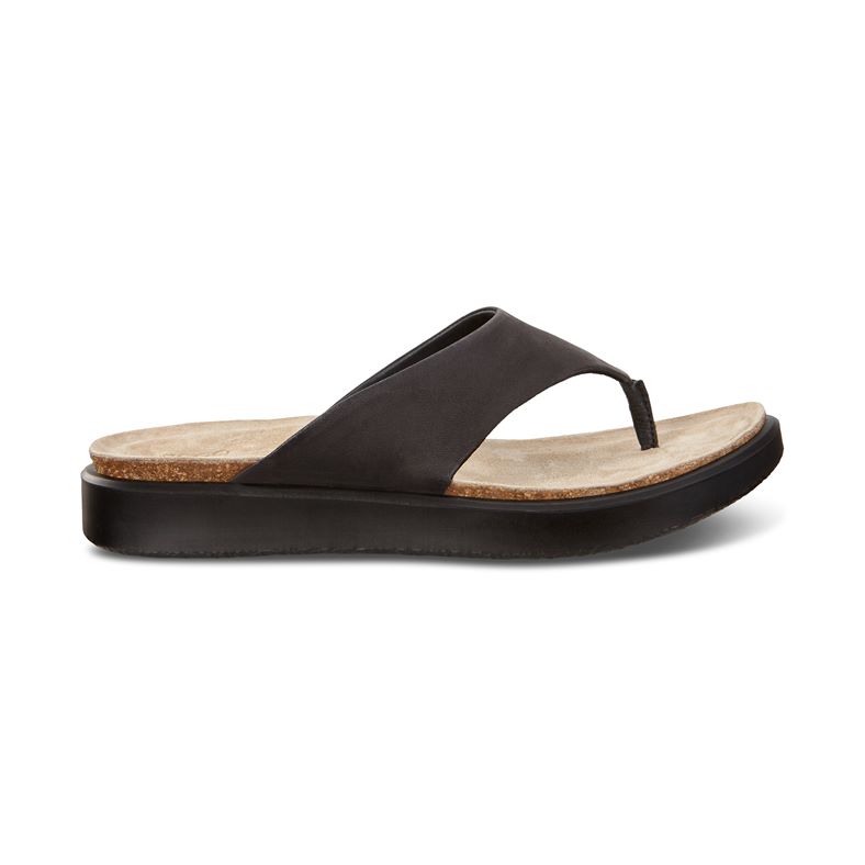 ECCO Corksphere Black Leather Sandals Corksphere Sandal W - ECCO.com main image 2