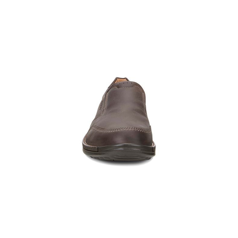 ECCO Mens Fusion Slip On Brown Leather Loafers Moc Toe Shoes 50011402072 Size 45 Amazon.com | ECCO Men main image 4