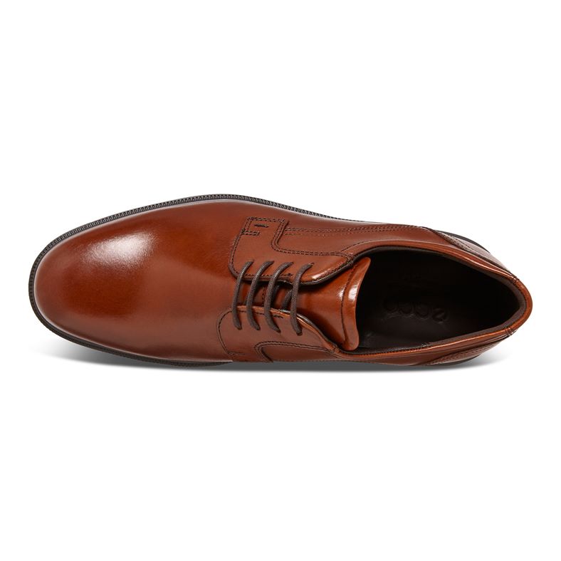 ? ECCO  Lisbon Plain Toe Cognac Brown Leather Oxford Shoes. Size EU42 US8-8.5 Brogue Ecco Lisbon Brown ? ECCOLisbon Plain Toe Cognac  main image 4