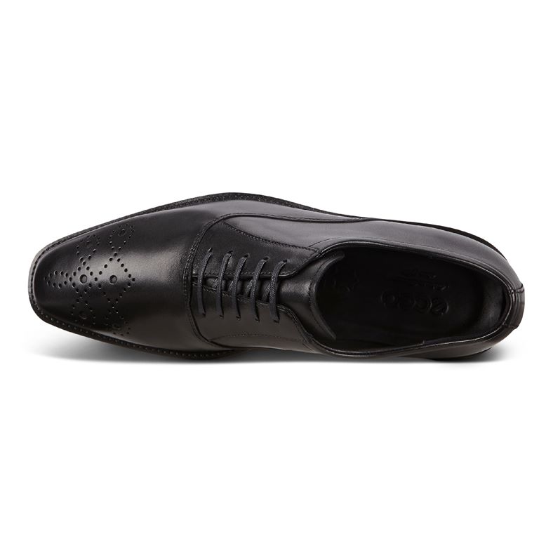 Ecco Classic Black Leather Lace-Up Calcan Dress Shoes 7-7.5/41 eu CALCAN - ECCO.com main image 3