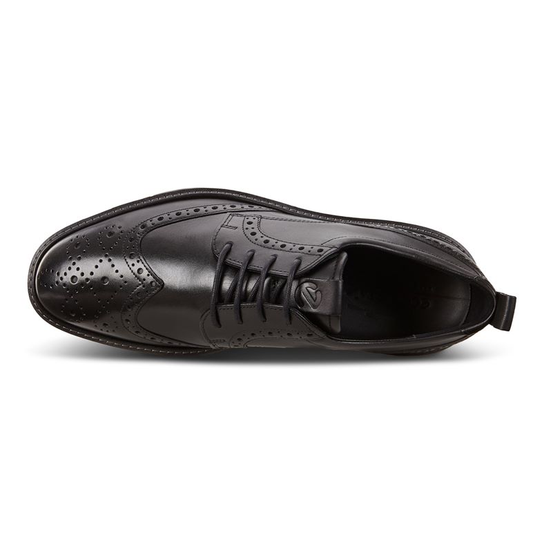 ECCO Mens ST.1 Hybrid Wingtip Black Leather Brogue Shoes 836424 Size 11.5 ECCO Men main image 3