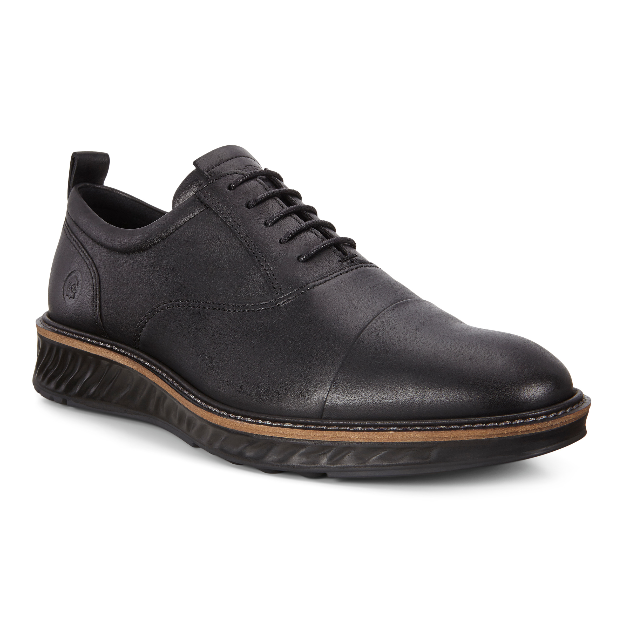 ECCO ST1 HYBRIT 27.5㎝ Men's ECCO® ST.1 Hybrid Leather Derby Shoe | Black