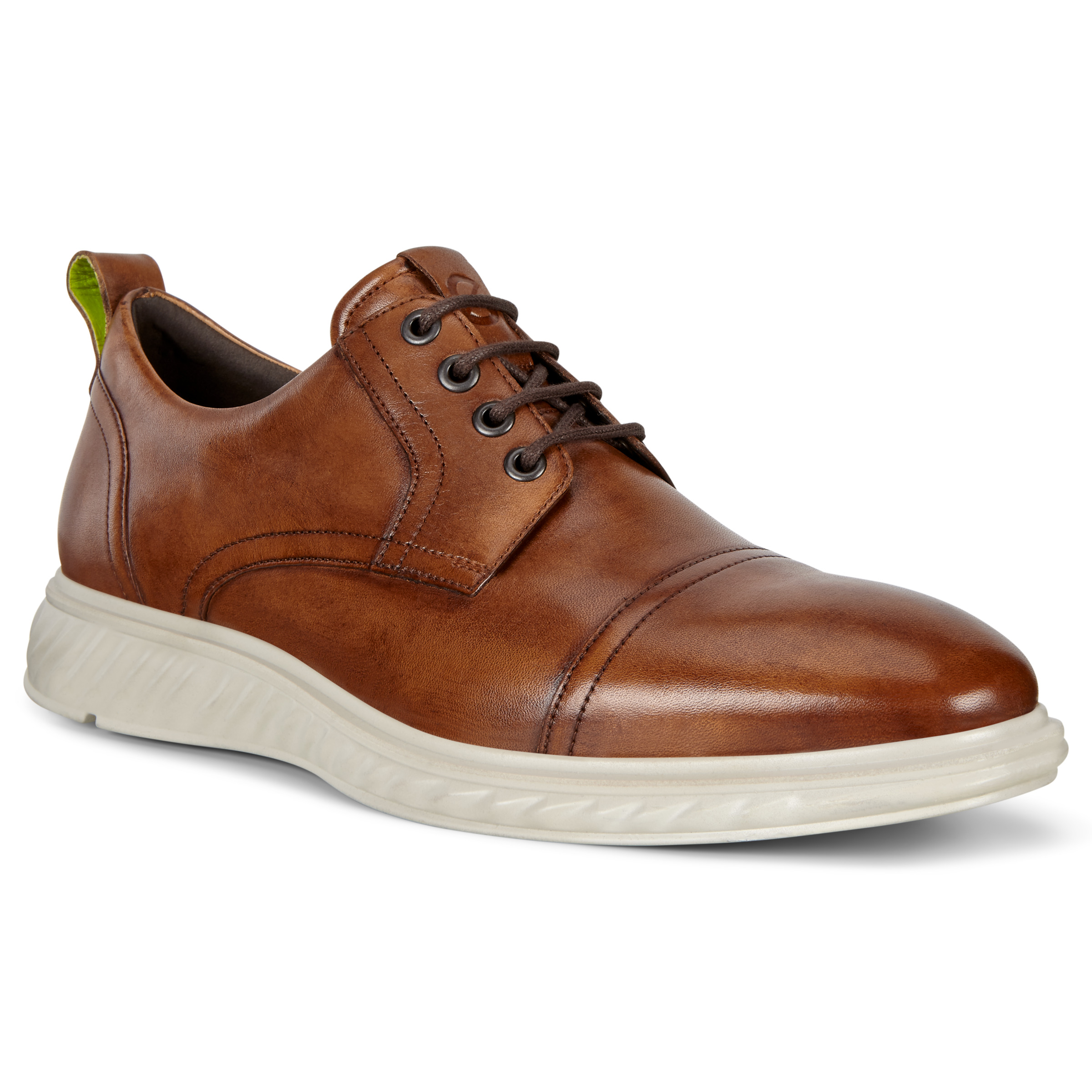 【美品】ecco ウィングチップ ST.1 HYBRID LITE ブラウン Men's ECCO® St.1 Hybrid Leather Wingtip Derby Shoe | Brown
