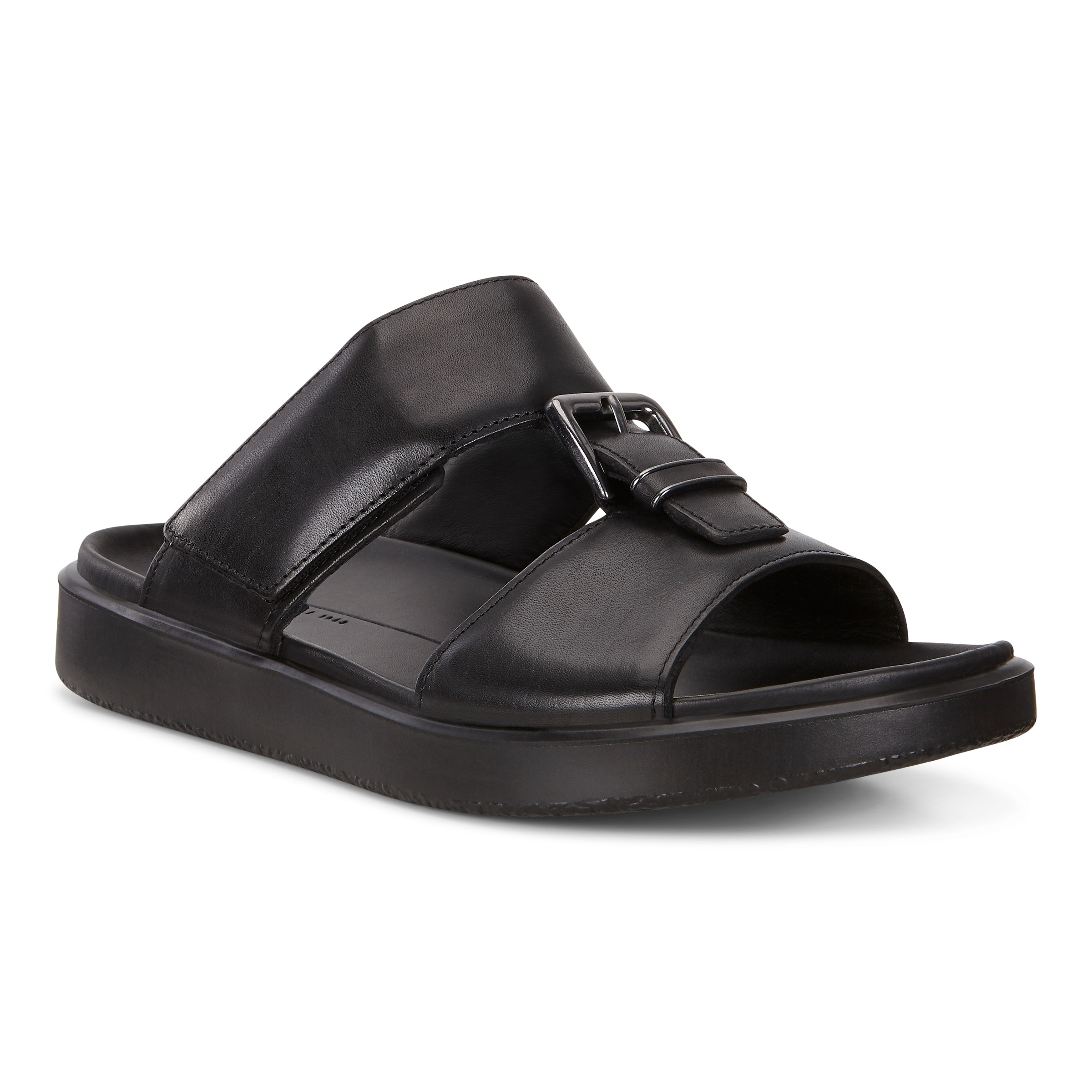 Women's ECCO® Flowt Leather Slide | Black