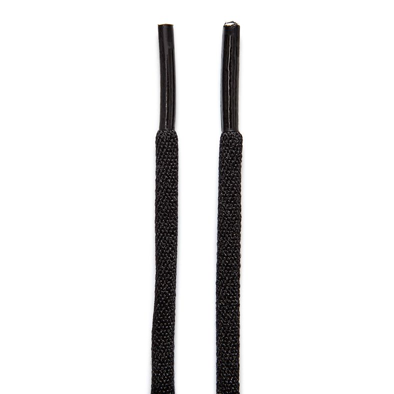 Sporty Round Laces (أسود)