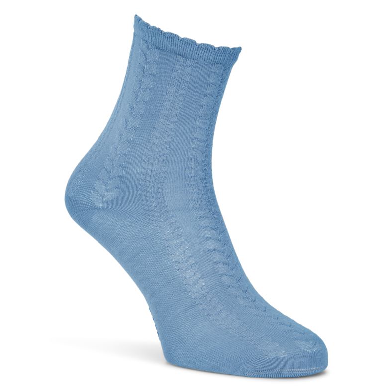 ECCO Cable Knit Socks (أزرق)