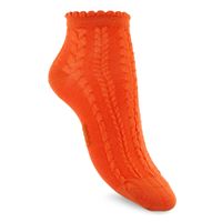 Short Cable Knit Socks