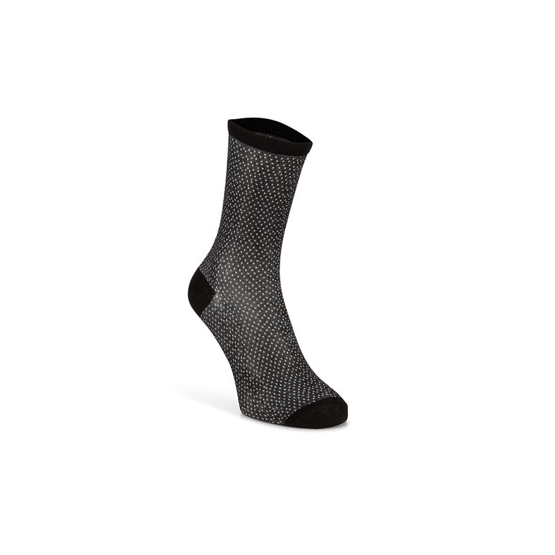 Micro Dotted Socks W (Black)