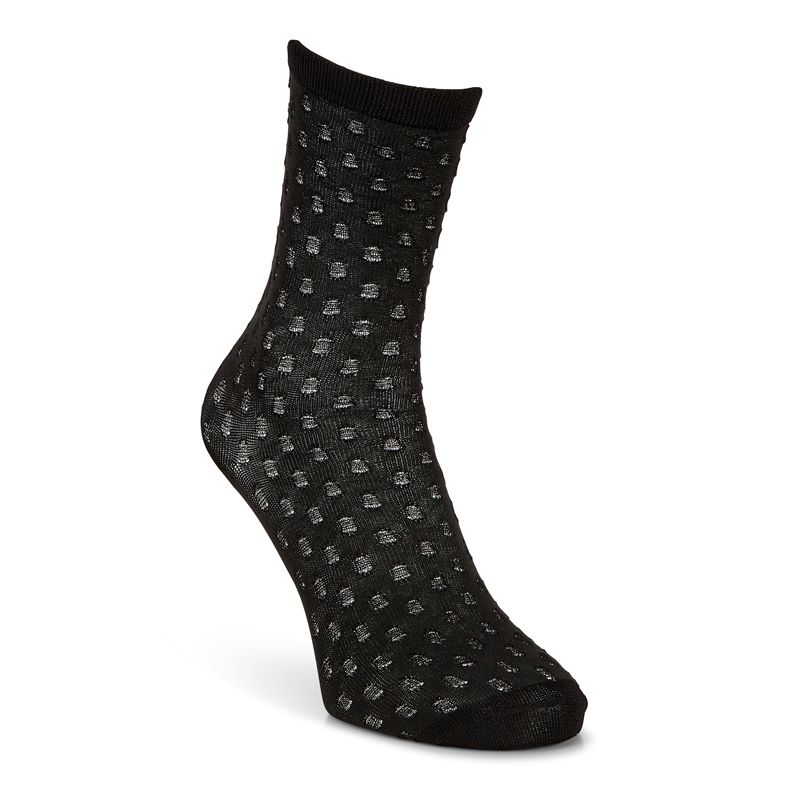 Dotted Socks Women's (Black)