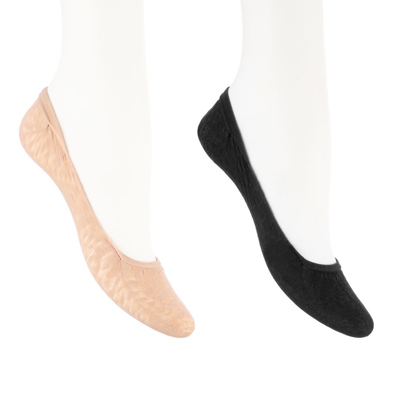 Footies (2 Pairs Pack) (Black)