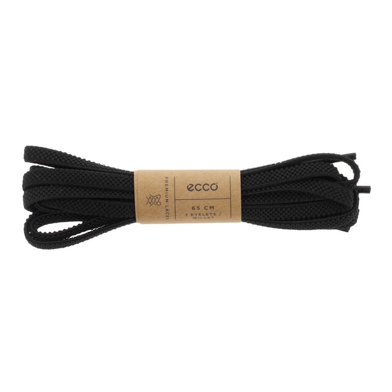 ECCO Elastic Flat Laces (Negro)