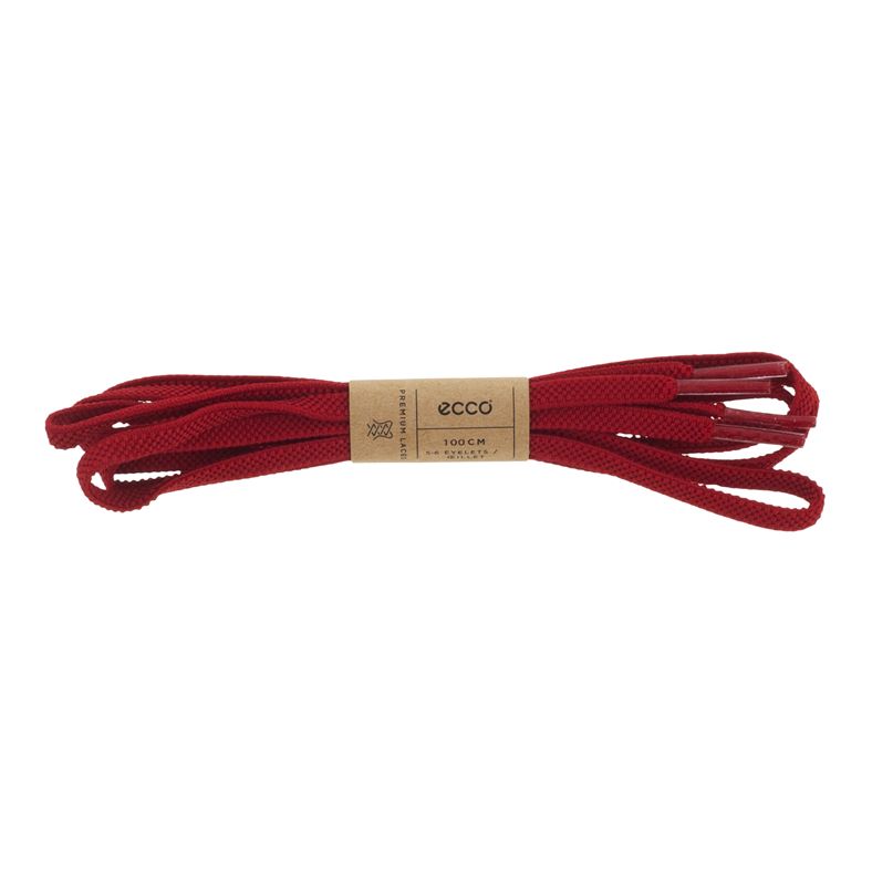 ECCO Elastic Flat Laces (Rojo)