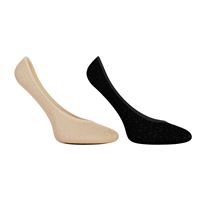 ECCO Footies (2 Pairs Pack) (Negro)