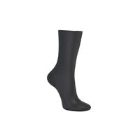 ECCO Womens Ribbed Socks (Negro)