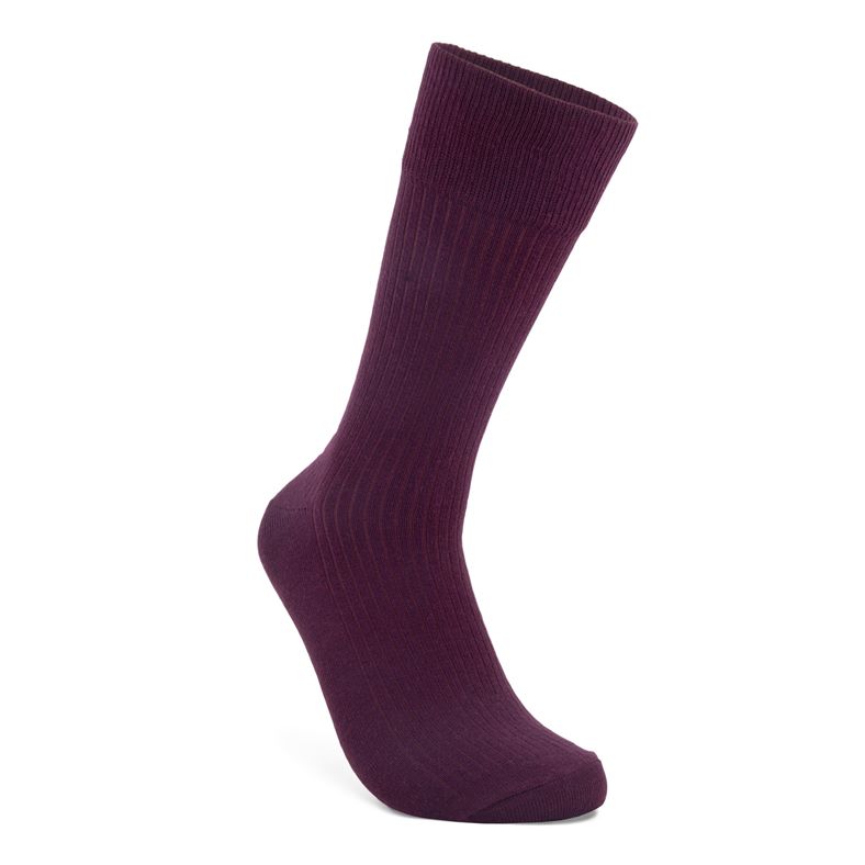 ECCO Mens Ribbed Socks (Rojo)
