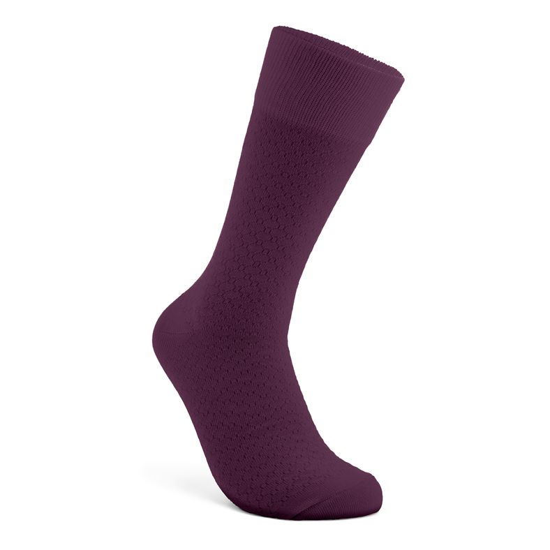 ECCO CLASSIC HONEYCOMB MID-CUT SOCKS (Rojo)