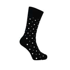 ECCO Classic Dotted Mid-cut Mens Polka Dot Socks