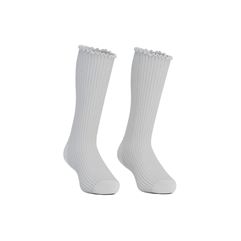 ECCO Play Ribbed Long-cut 2-pack Girls Ribbed Socks