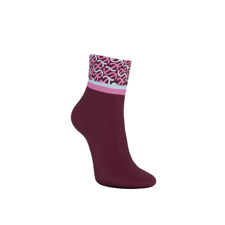 ECCO VIBE WAVE ANKLE-CUT SOCKS  (Rojo)
