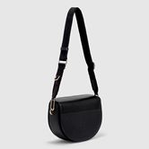 ECCO Textureblock Saddle Bag (Negro)