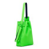ECCO Sail Bag Compact Cool Sign Leather Hobo (Verde)