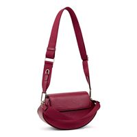 ECCO Weeble Bag Wet Leather Crossbody (Rojo)