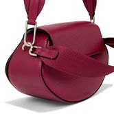 ECCO Weeble Bag Wet Leather Crossbody (Rojo)