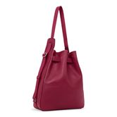 ECCO Sail Bag Compact Wet Leather Hobo (Rojo)