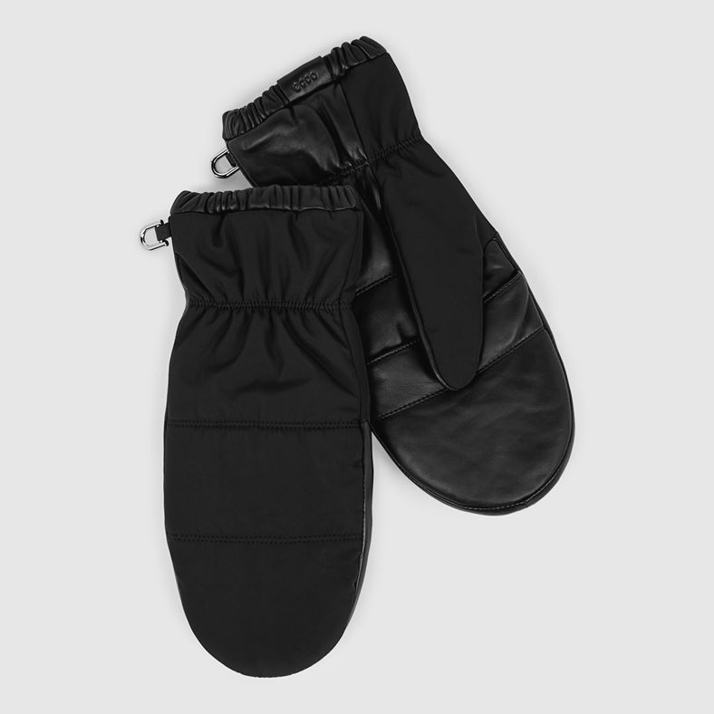 ECCO Gloves W Quilted Mittens (Negro)