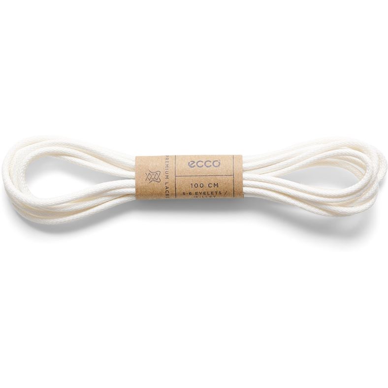 ECCO Round Laces (White)