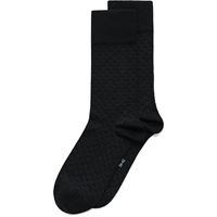 ECCO CLASSIC HONEYCOMB MID-CUT SOCKS (Black)