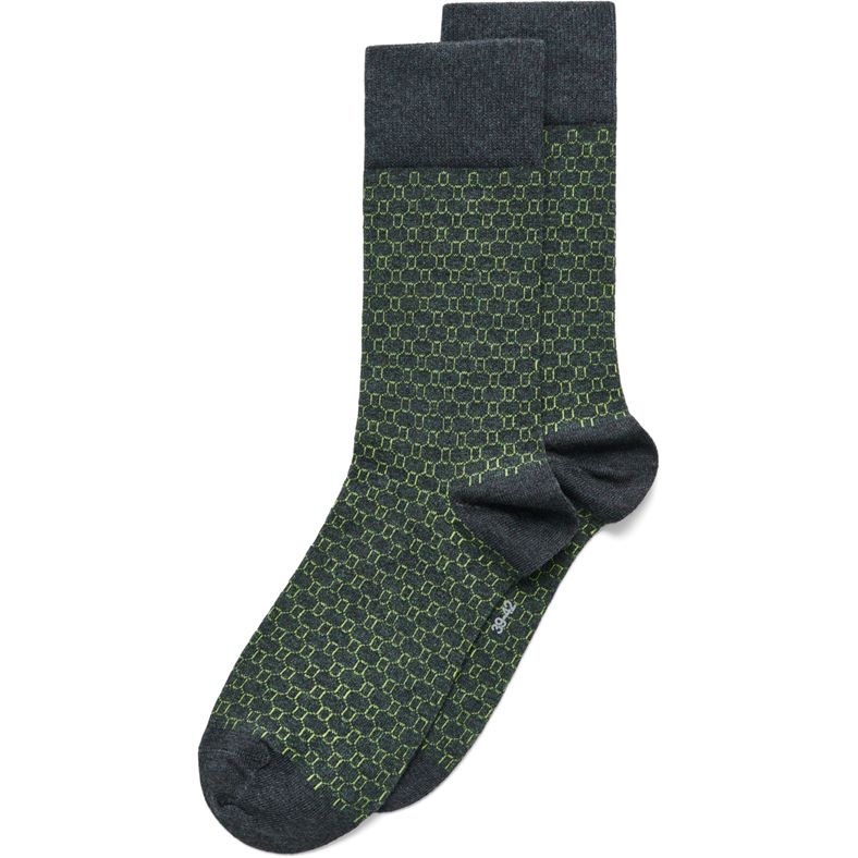 ECCO CLASSIC HONEYCOMB MID-CUT SOCKS (Grey)