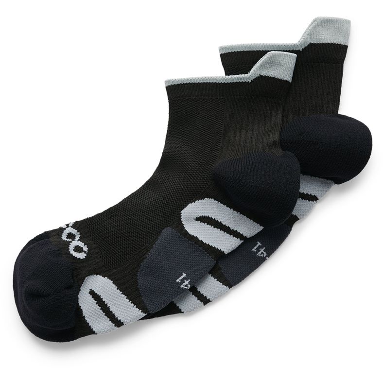 ECCO Tech Tour Lite Ankle-Cut Socks (Black)
