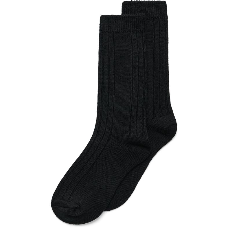 ECCO HYGGE RIBBED MID-CUT SOCKS (Black)