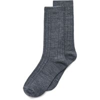 ECCO HYGGE RIBBED MID-CUT SOCKS (Grey)