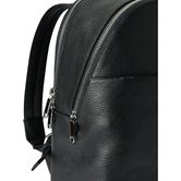 ECCO Round Pack L Pebbled Leather Bag (Black)