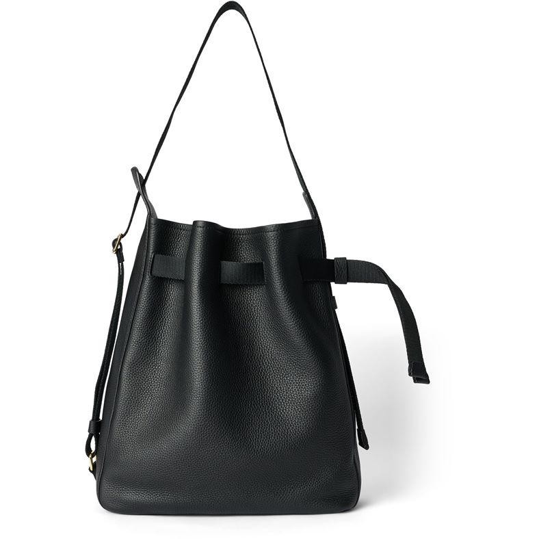 ECCO Sail Bag M Pebbled Leather (Black)