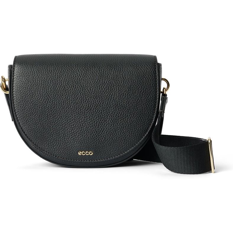 ECCO Saddle Bag Pebbled Leather (Black)