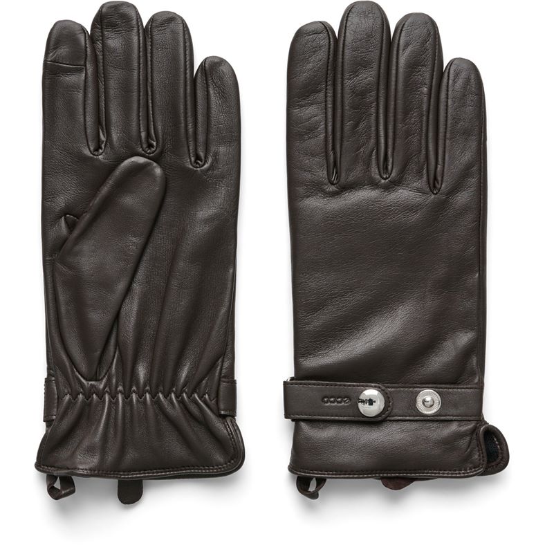 ECCO Gloves M Strap (Brown)