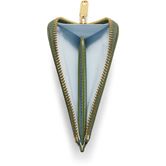ECCO Card Case Zipped Pebbled Leather (Green)