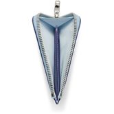 ECCO Card Case Zipped Smooth Leather (Blue)
