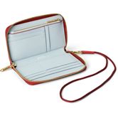 ECCO Wallet Zip Around Pebbled Leather (Red)