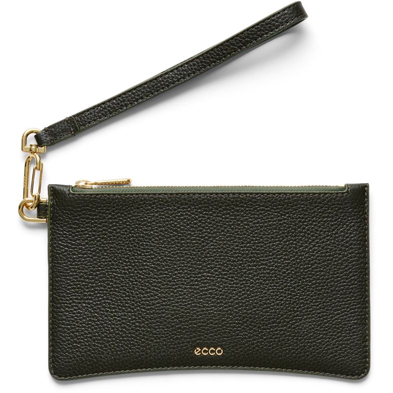 ECCO Wristlet Pebbled Leather (Green)