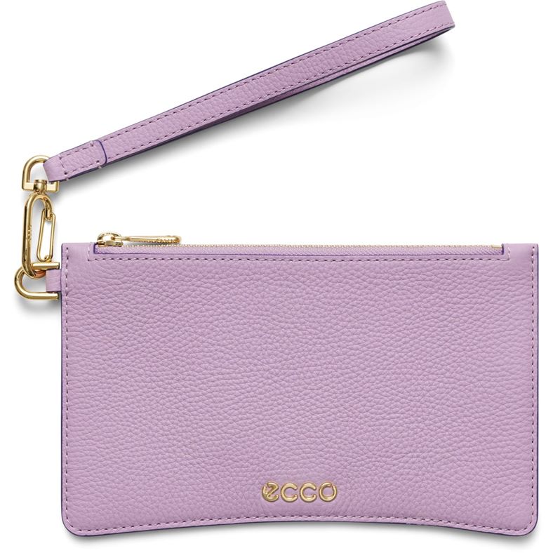 ECCO Wristlet Soft Pebbled Leather (Purple)