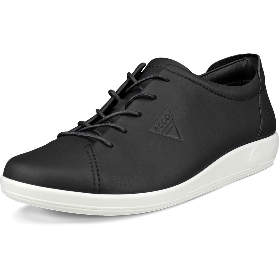 靴 ECCO SOFT 2.0 Women's ECCO® Soft 2.0 Leather Walking Shoe | White
