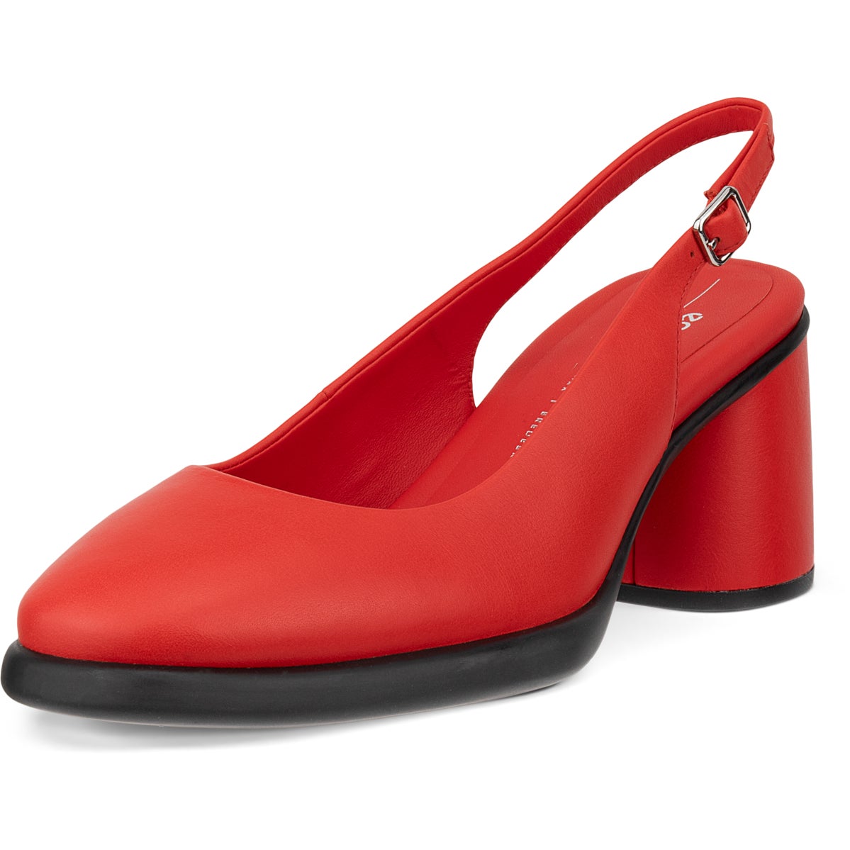 ECCO｜PUMPS(HEELS) (SCULPTED LX 55 (222713-01001)) Women's ECCO® Sculpted LX 55 Leather Block-Heeled Sandal | Red